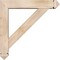 Ekena Millwork Traditional Arts and Crafts Smooth Bracket w/ Offset Brace, Douglas Fir, 5 1/2"W x 26"D x 26"H BKT0604X26X26TRA03SDF - alternate 4